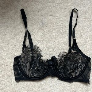 Victoria’s Secret black lace underwire bra